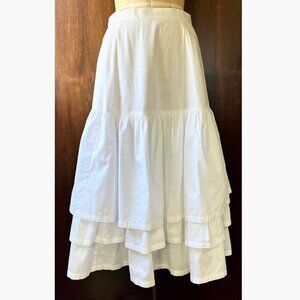 Comme des Garçons 2000's White 3 Tiered NWT Skirt Petticoat NWT
